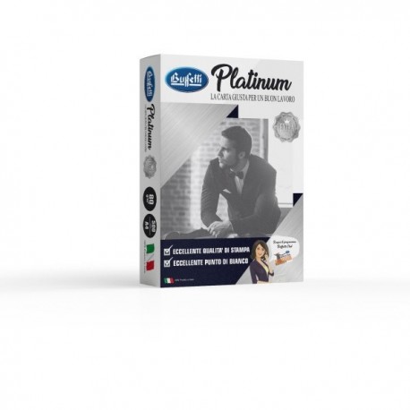 Carta per fotocopie Buffetti Platinum- f.to A4 - 21x29,7 cm - 80 g