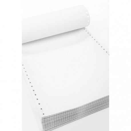 CARTA A MODULO CONTINUO - 1 COPIA - BIANCO - 24 X 11" - PISTE STACCABILI